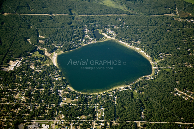 Wolf Lake in Muskegon County, Michigan